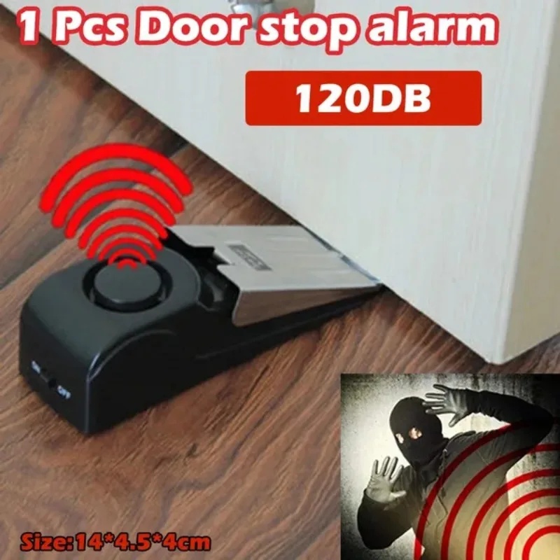 Door Wedge Alarm - New 120dB Door Stop Alarm System