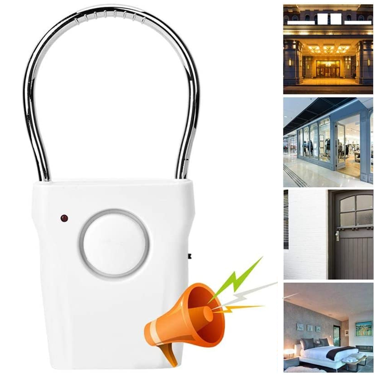 Door Wedge Alarm - Door Handle Alarm 110dB Door Security