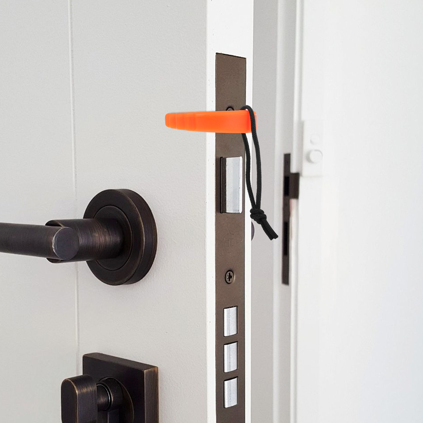 Door Wedge Alarm - Portable Safety Door Stopper C-Shaped Wedge