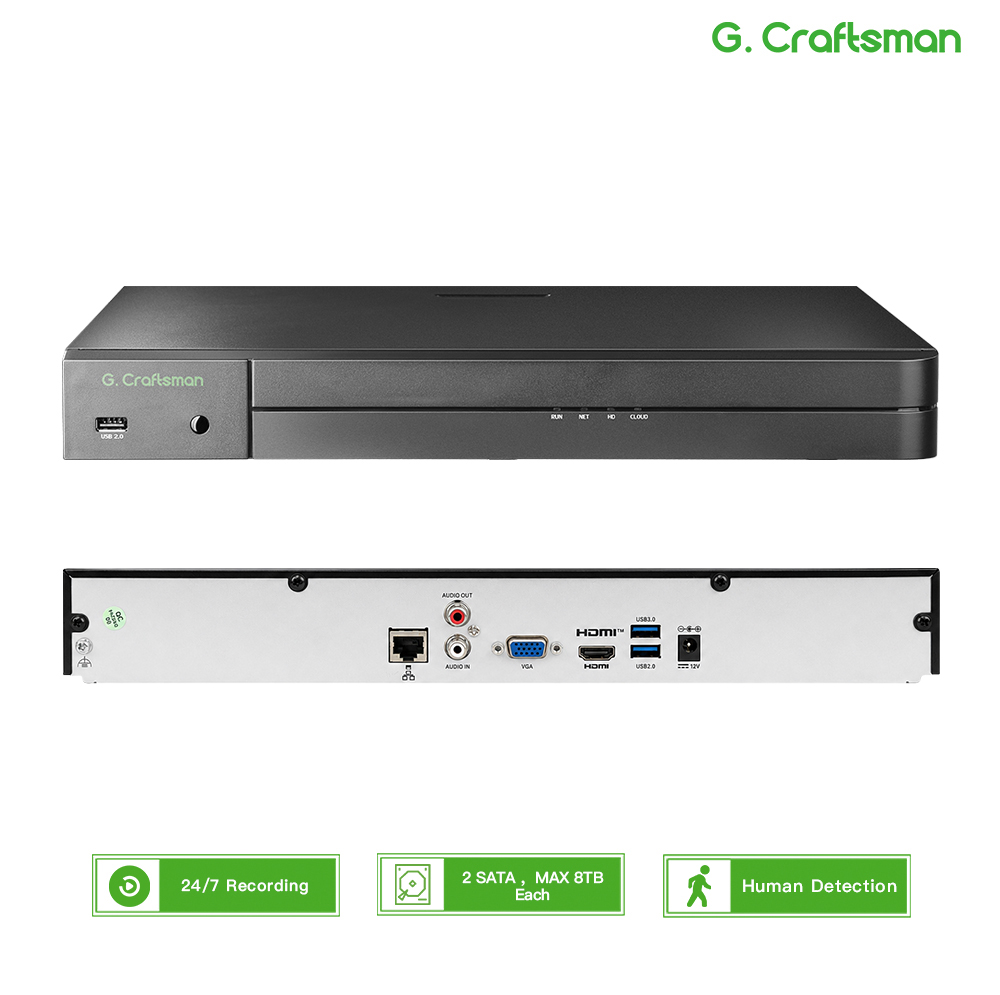 Home Security With Cameras - UNI 32CH NVR 12MP Security Recorder