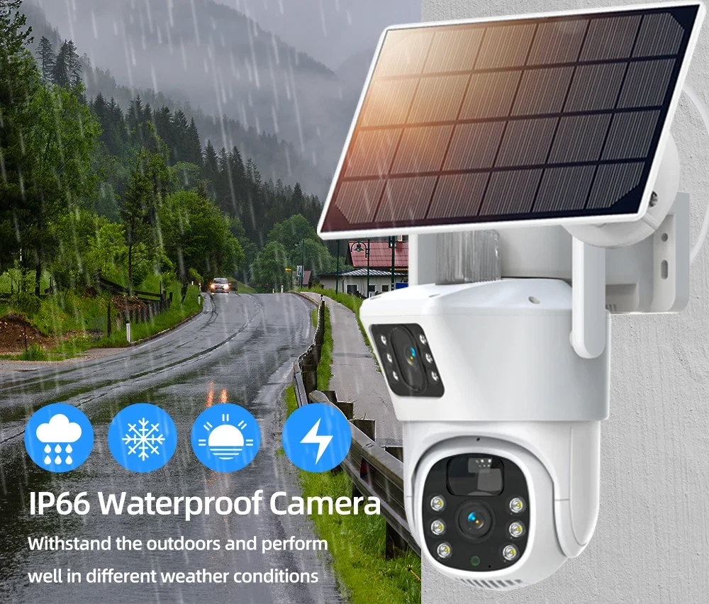 4K 8MP Dual Lens Wifi Solar CC - Home Security Kit With Camera recension och pris