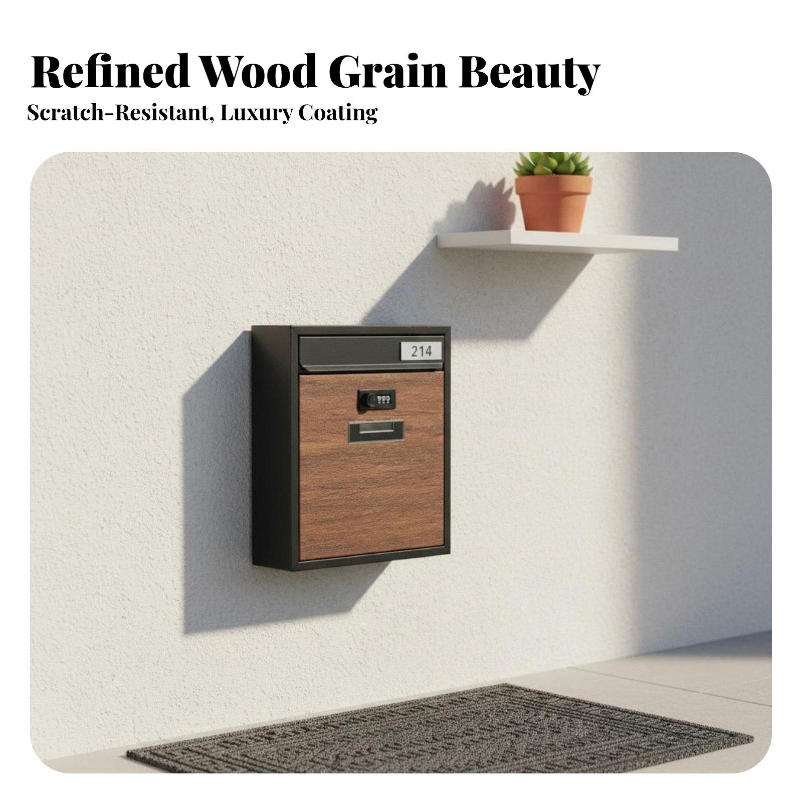 Iron Letter Box with Combinati - Home Security Letters recension och pris