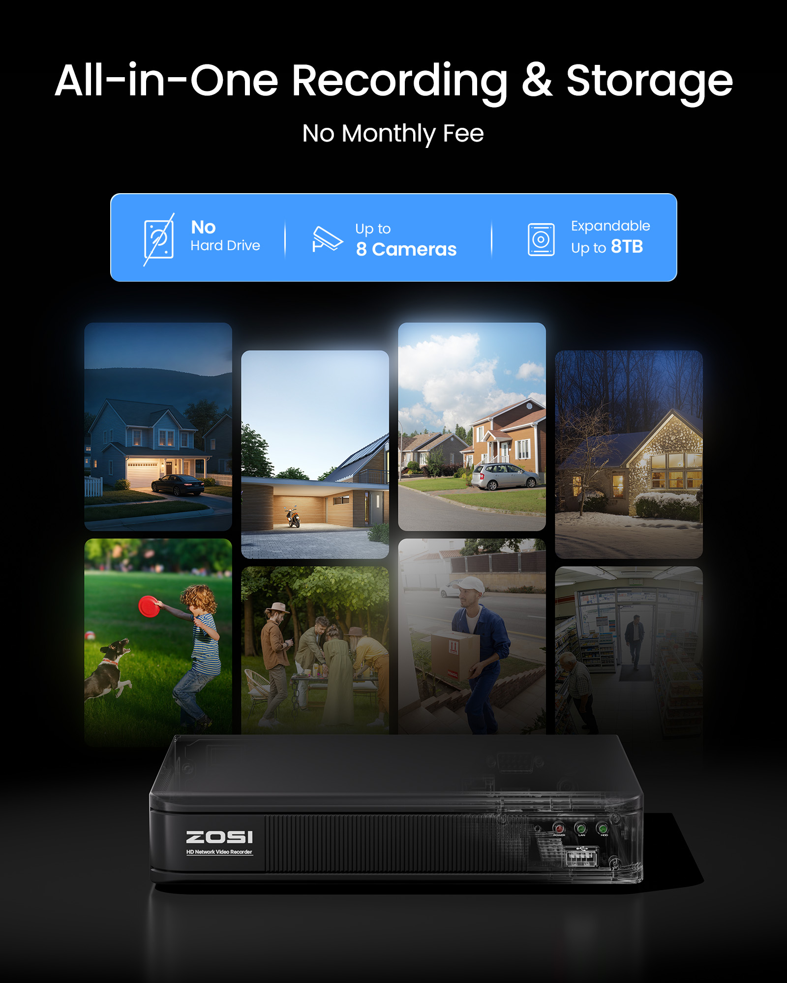 ZOSI 3K Lite Wired CCTV Securi - Home Security With Cameras recension och pris