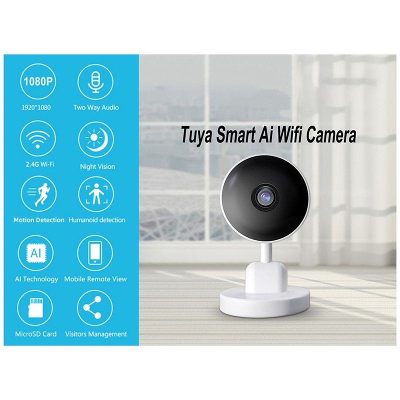 Essential Indoor Wifi Tuya Cam - Home Security With Cameras recension och pris