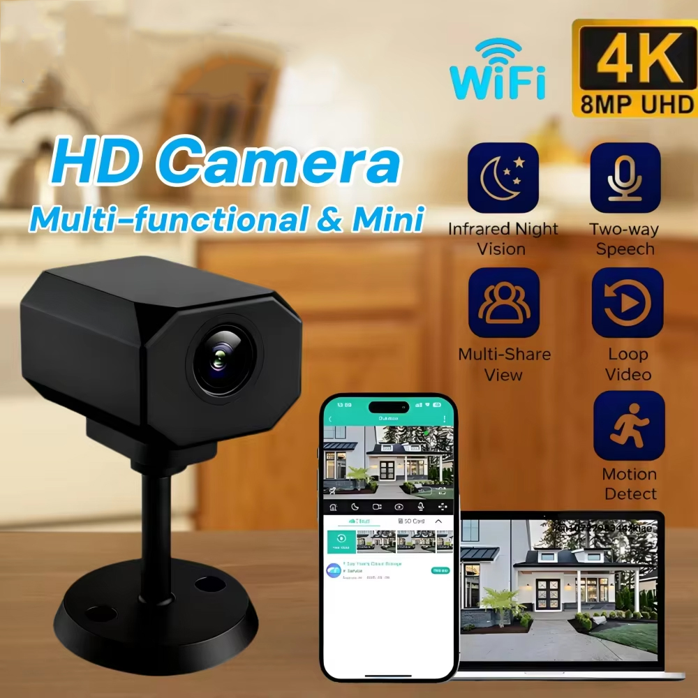 4K HD WiFi Security Camera for - Home Security With Cameras recension och pris