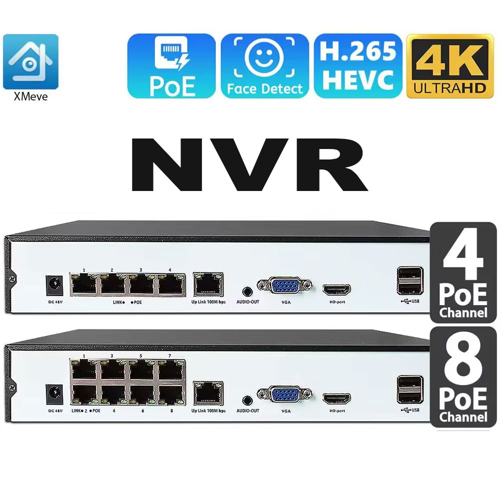 4CH 8CH 48v POE 4K NVR Onvif H - Home Security With Cameras recension och pris
