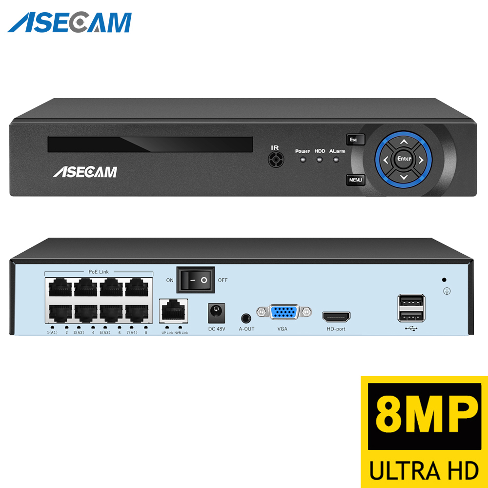 Super 8MP POE NVR Video Record - Home Security With Cameras recension och pris