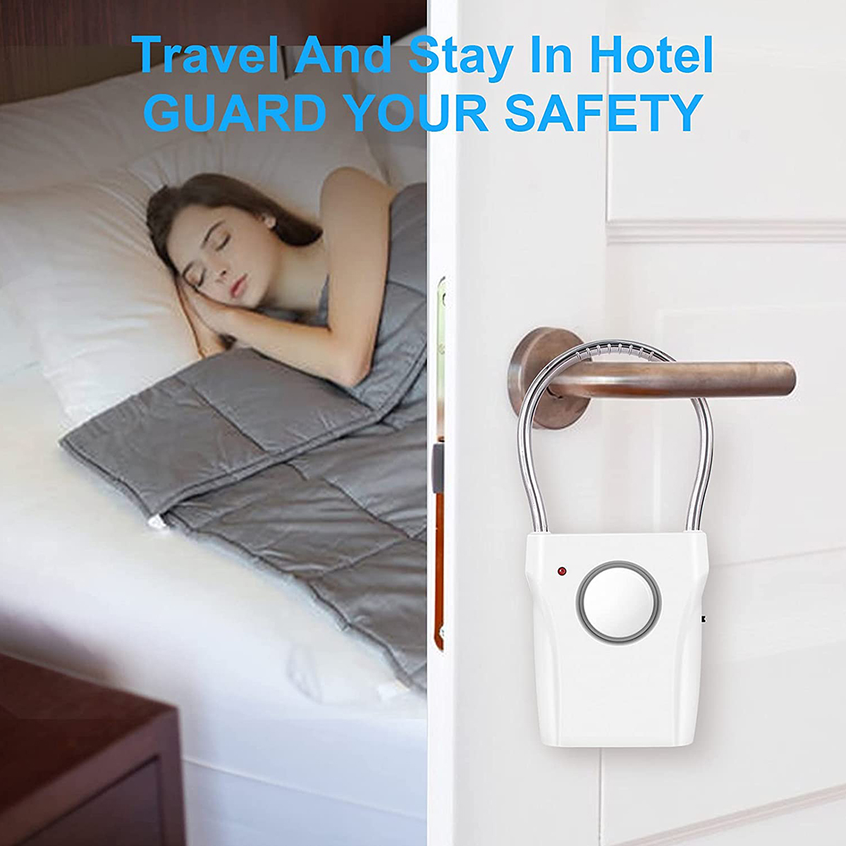 Door Handle Alarm 110dB Door S - Door Wedge Alarm recension och pris