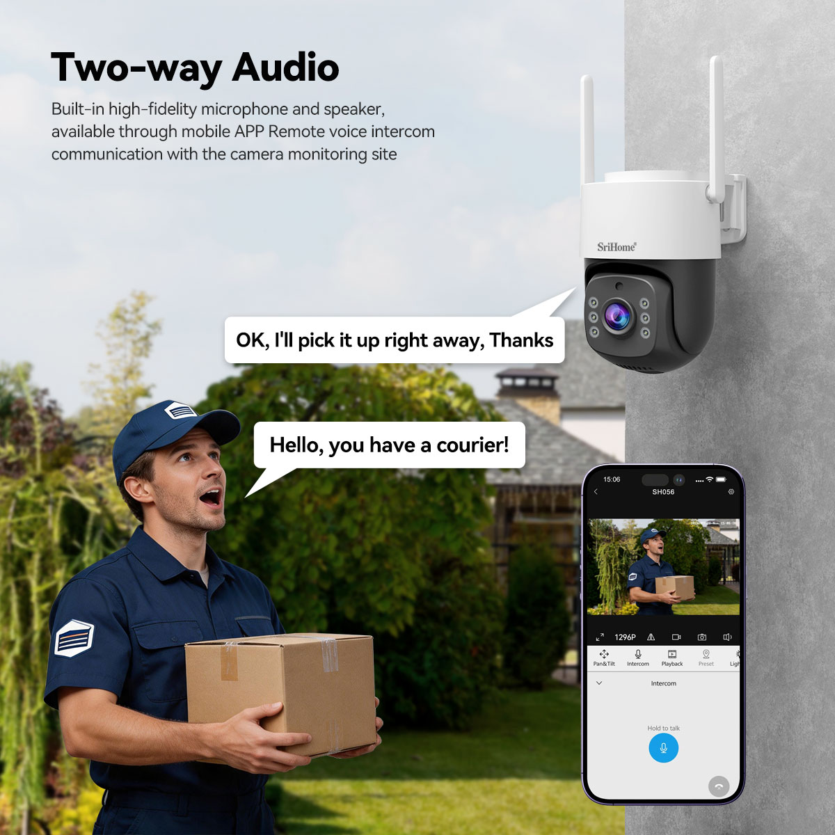 Srihome NVS012-IPC056 5MP IP C - Home Security Kit With Camera recension och pris
