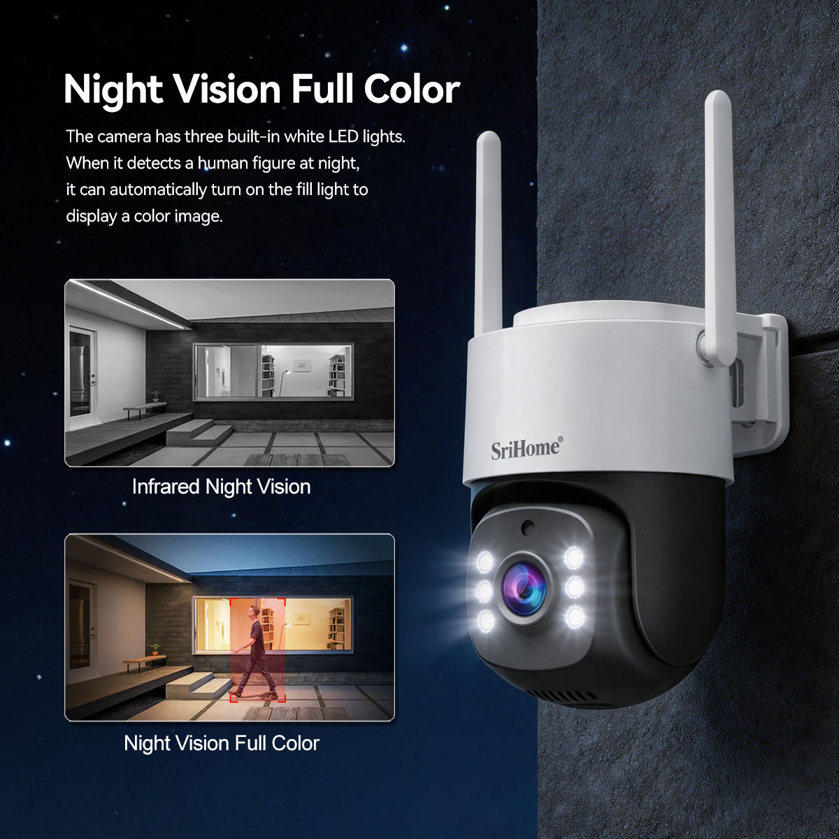 Srihome NVS012-IPC056 5MP IP C - Home Security Kit With Camera recension och pris