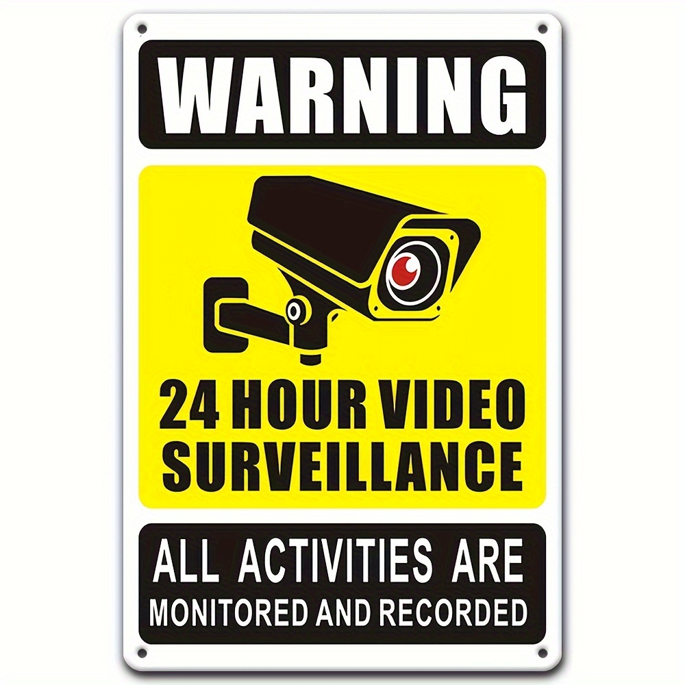 24/7 Video Surveillance Warnin - Home Security With Cameras recension och pris
