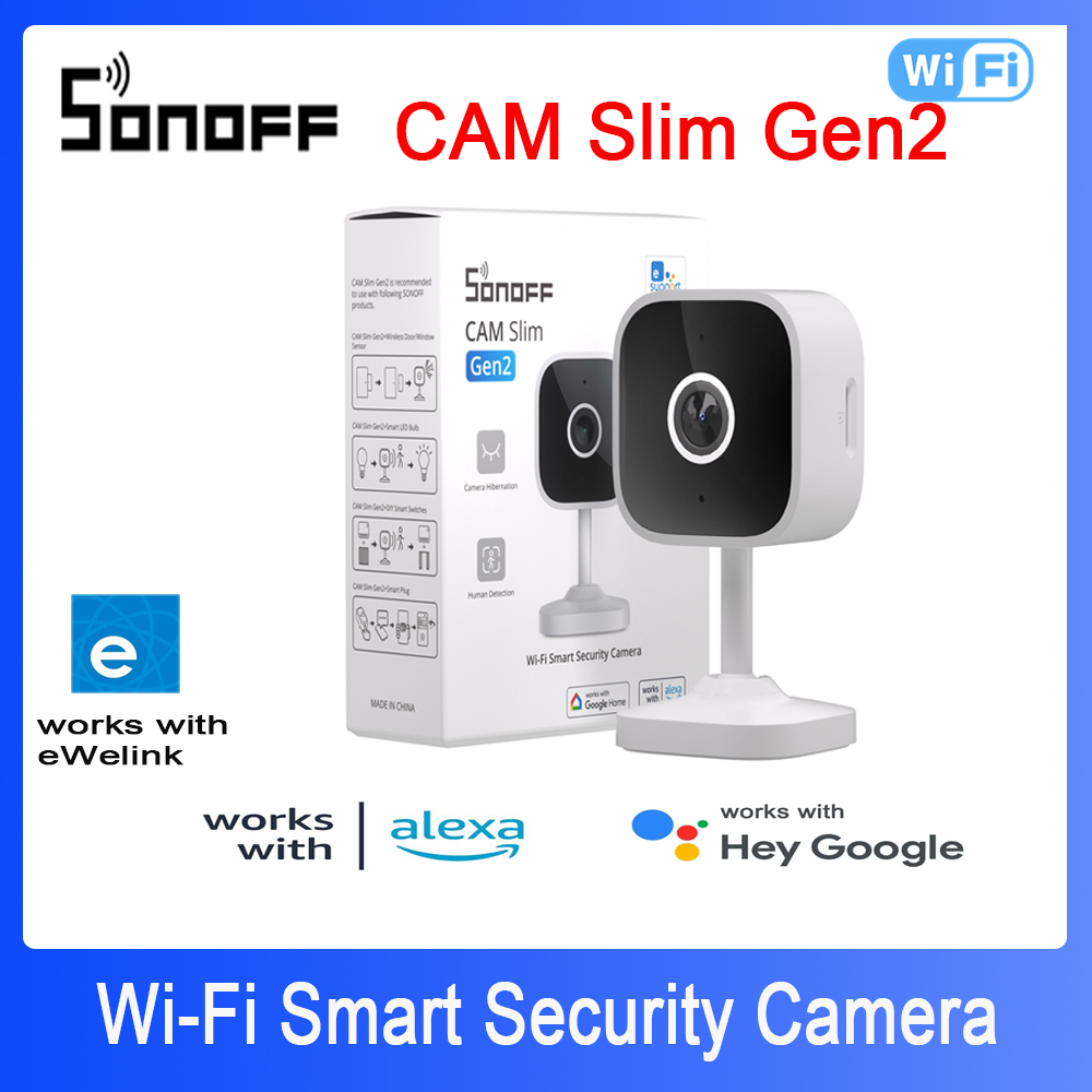 SONOFF CAM Slim Gen2 WiFi Smar - Home Security Indoor Cameras recension och pris