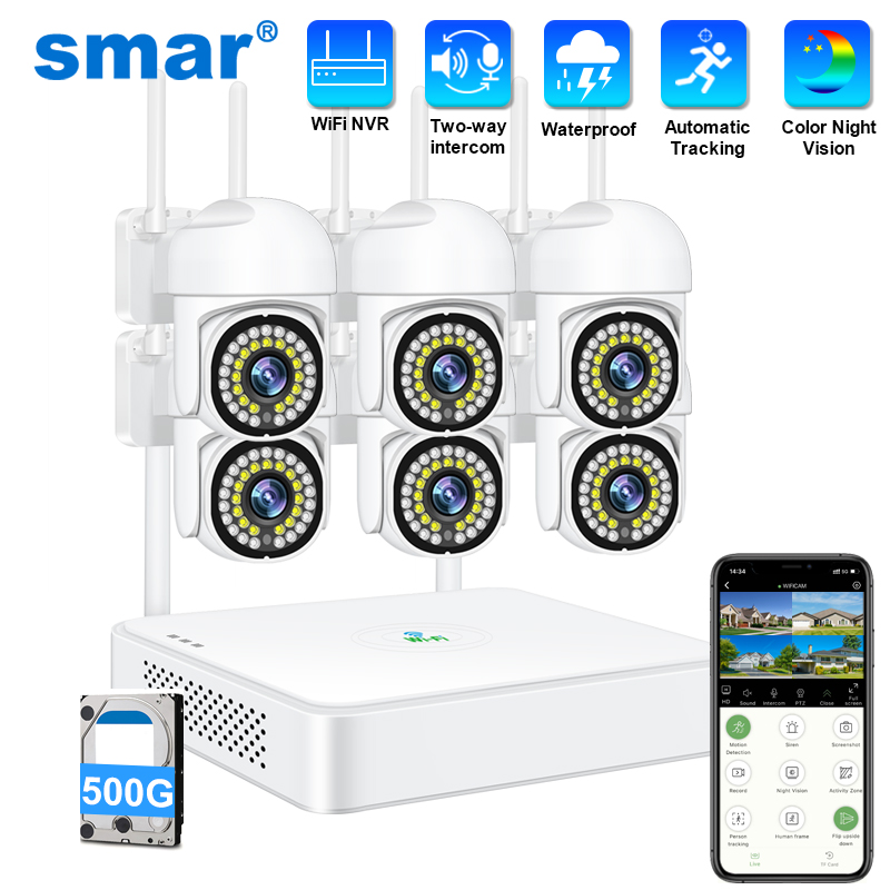 Smar 3MP Wireless CCTV Securit - Home Security Indoor Cameras recension och pris